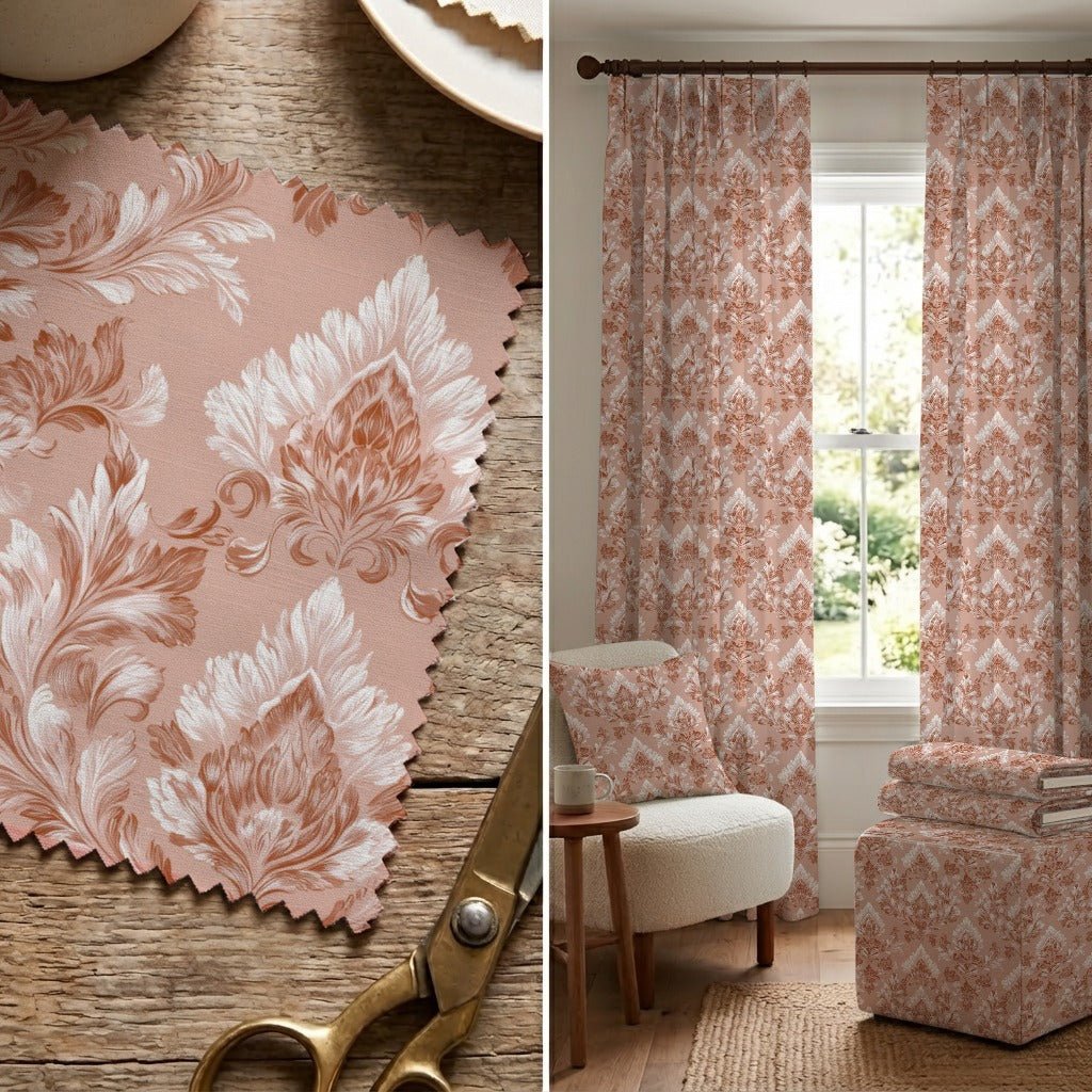 Adira Damask - Fabric - Linen Rowe