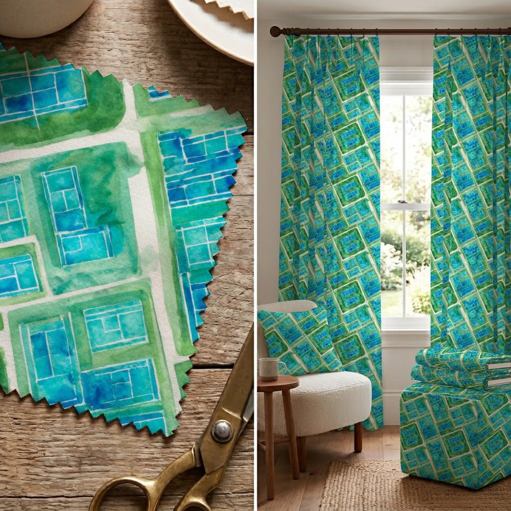 Aerial Courts - Fabric - Linen Rowe