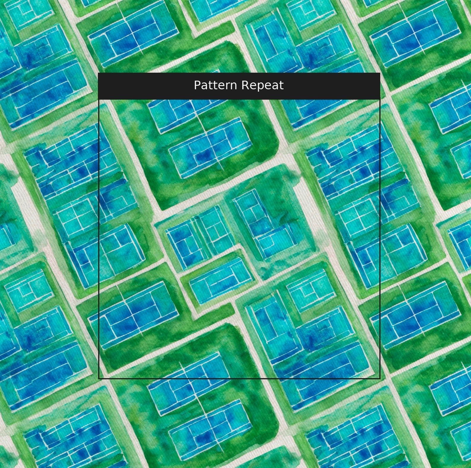 Aerial Courts - Fabric - Linen Rowe