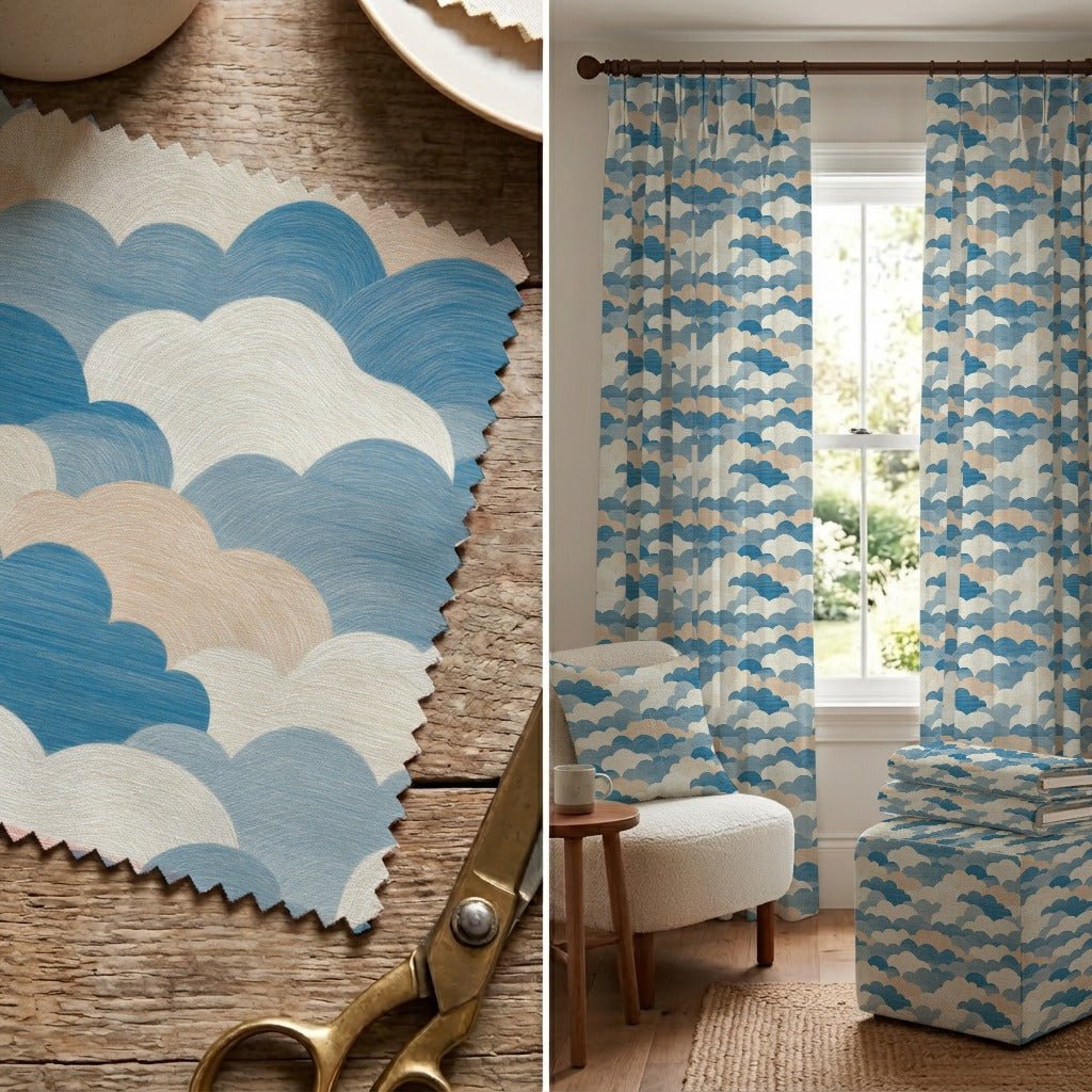 Aldric Clouds - Fabric - Linen Rowe