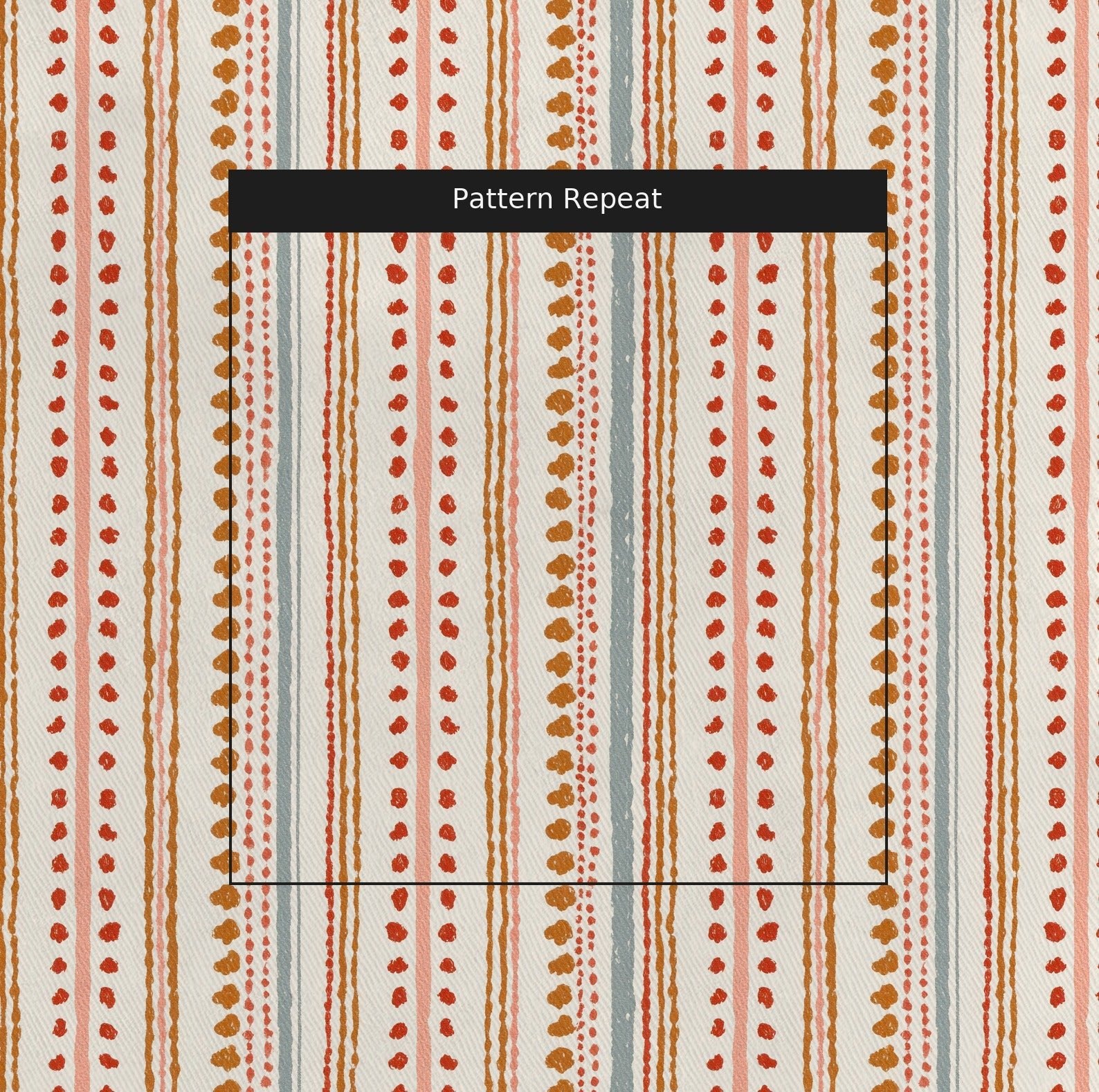 Alex Dot Stripes - Fabric - Linen Rowe
