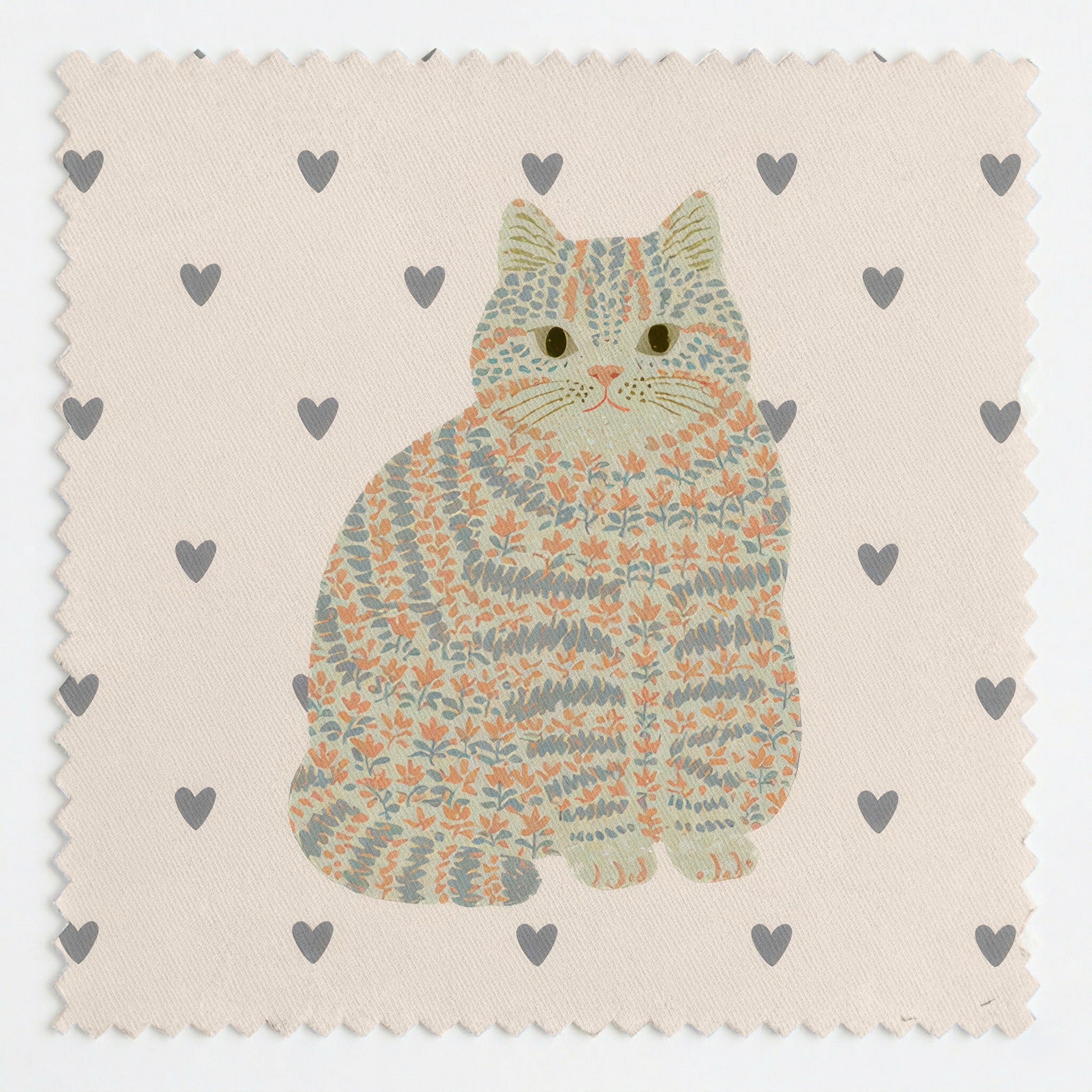 American Shorthair Love - Fabric - Linen Rowe