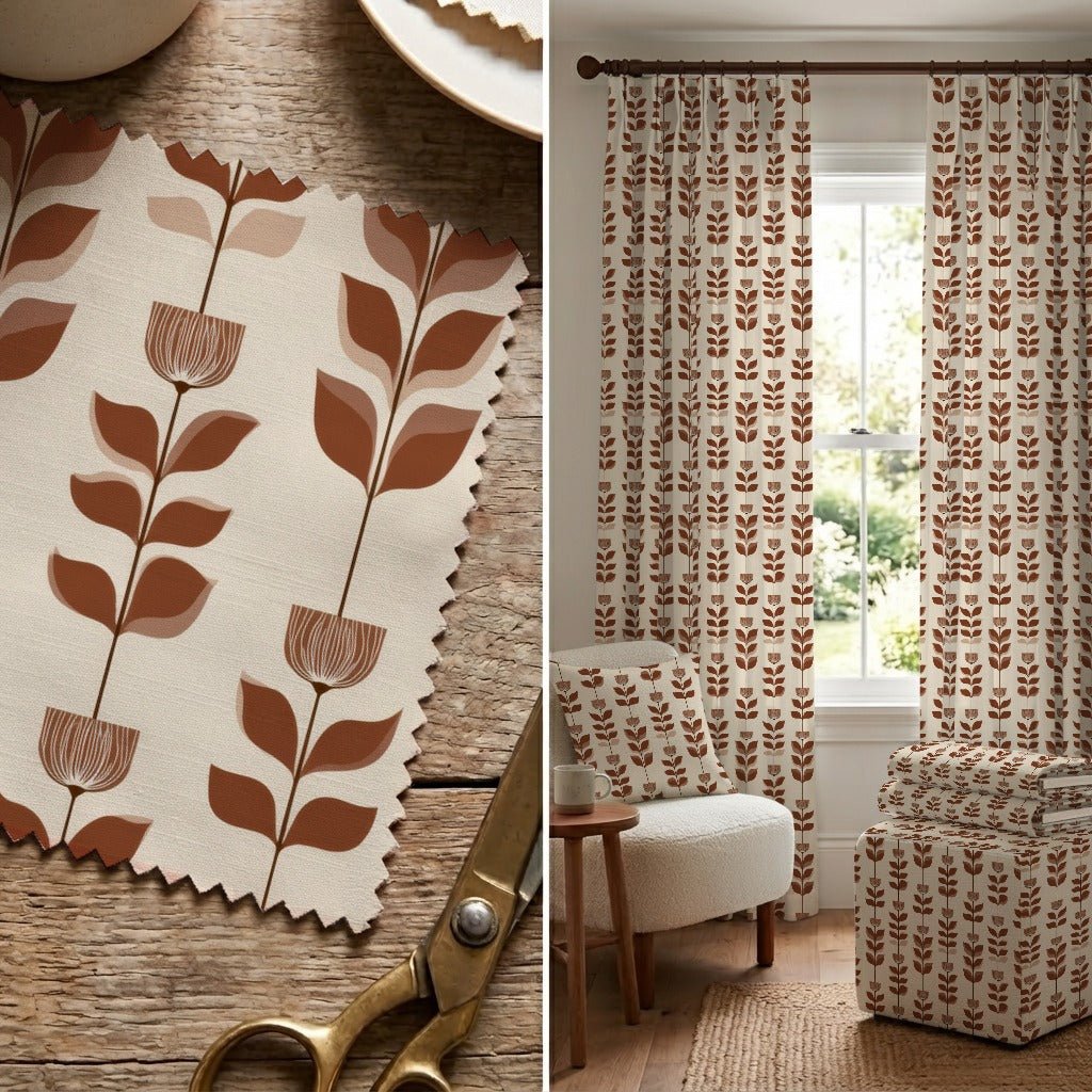 Andrew Floral - Fabric - Linen Rowe