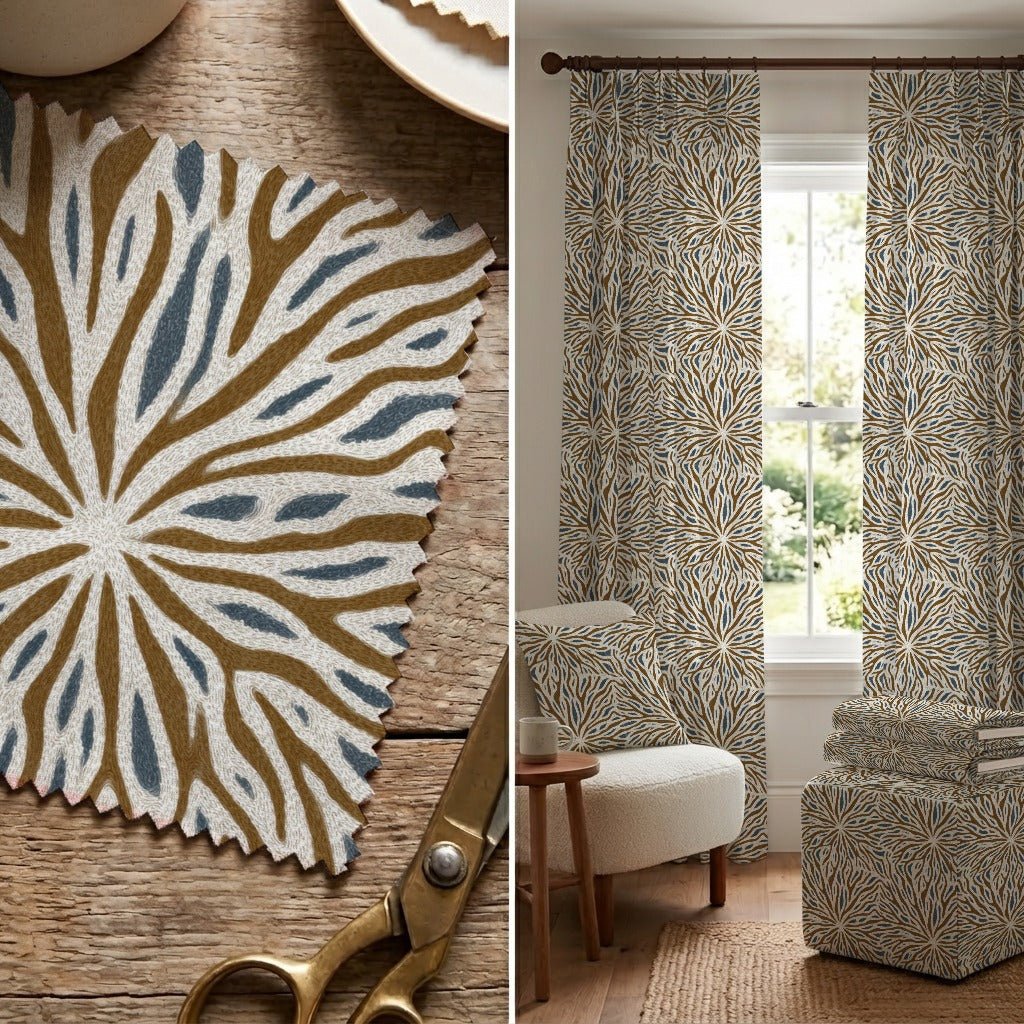 Anneliese Bloom - Fabric - Linen Rowe
