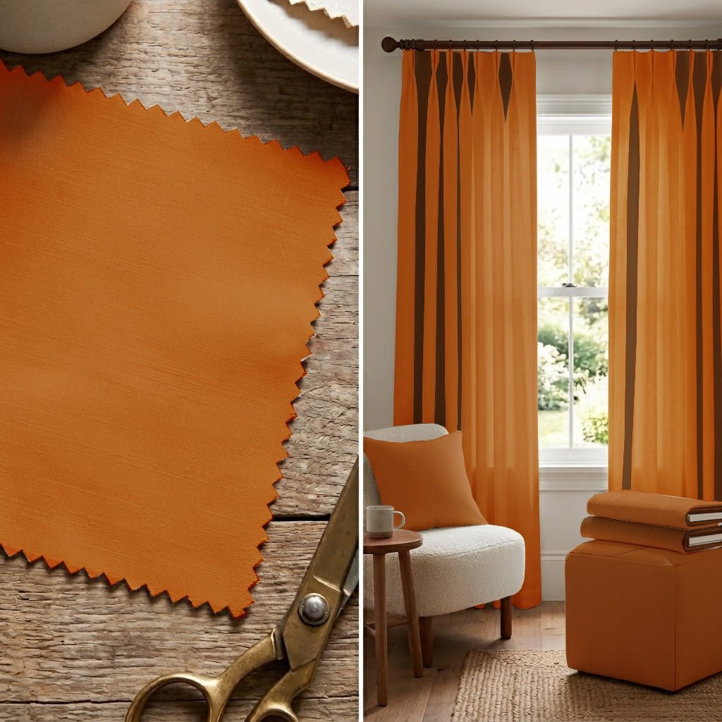 Apricot - Fabric - Linen Rowe