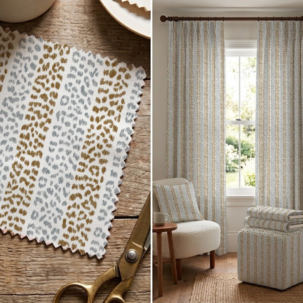 Astaire Leopard - Fabric - Linen Rowe