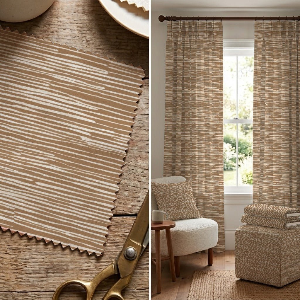 Aster Stripes - Fabric - Linen Rowe