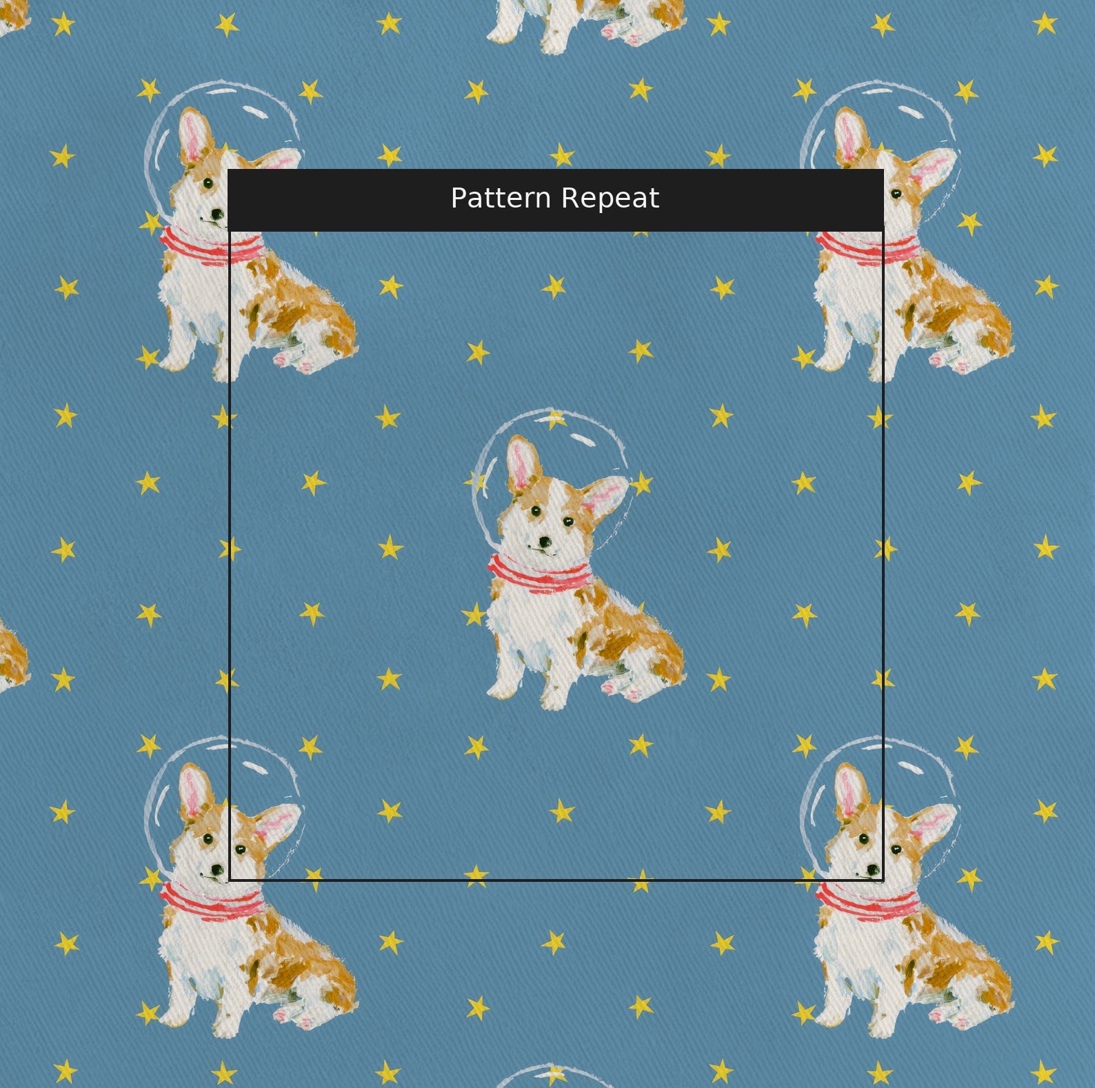 Astro Corgi - Fabric - Linen Rowe