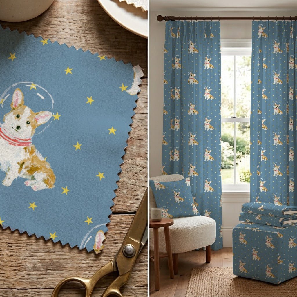 Astro Corgi - Fabric - Linen Rowe