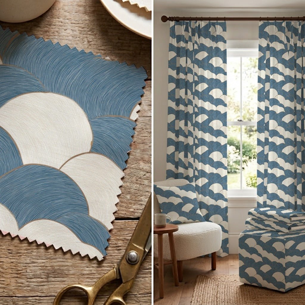 Atticus Clouds - Fabric - Linen Rowe