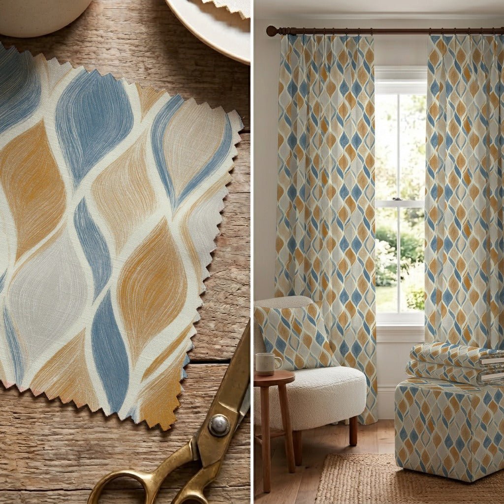 August Diamonds - Fabric - Linen Rowe