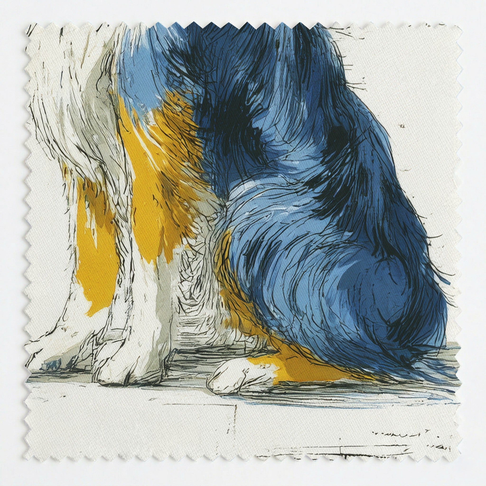 Australian Shepherd Cool Shades - Fabric - Linen Rowe