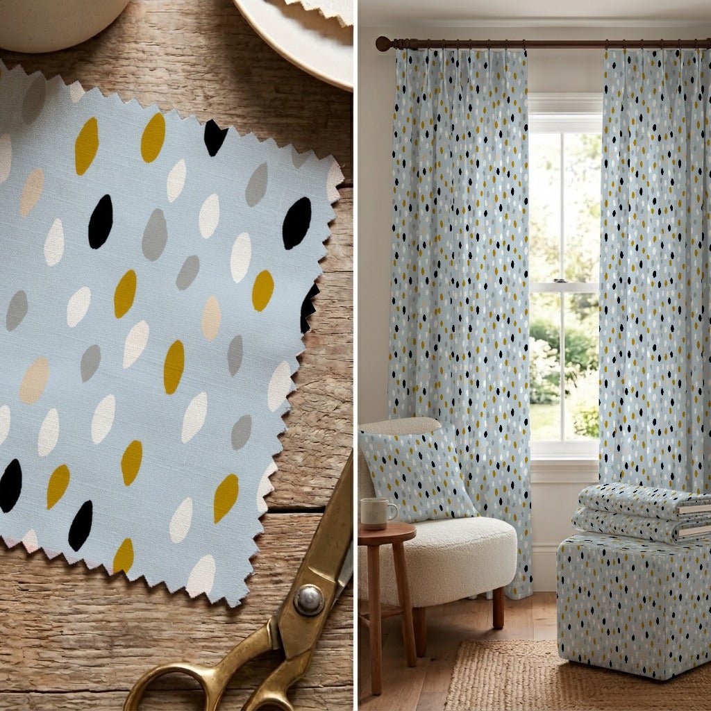 Aveline Raindrop - Fabric - Linen Rowe