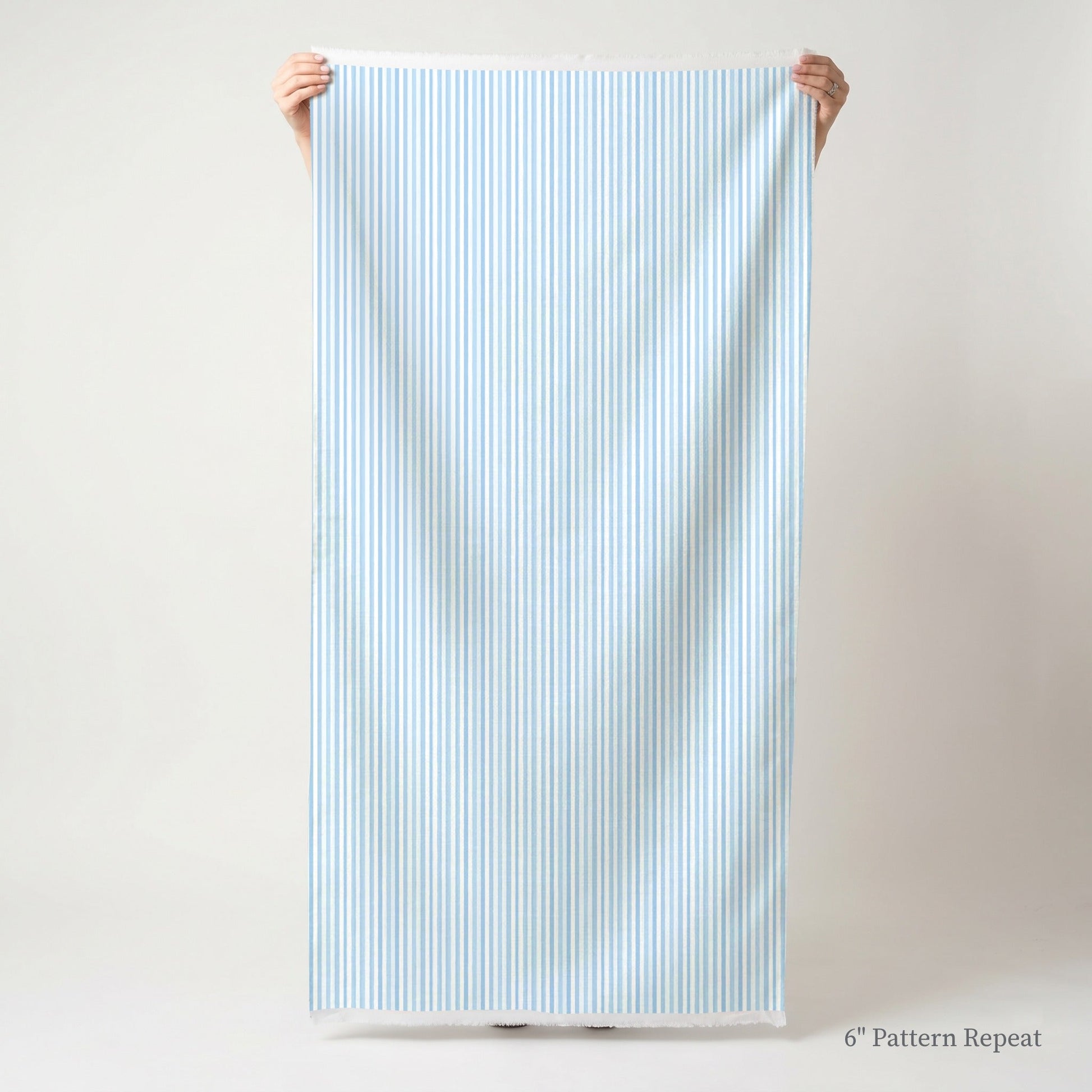 Baby Blue Stripe - Fabric - Linen Rowe