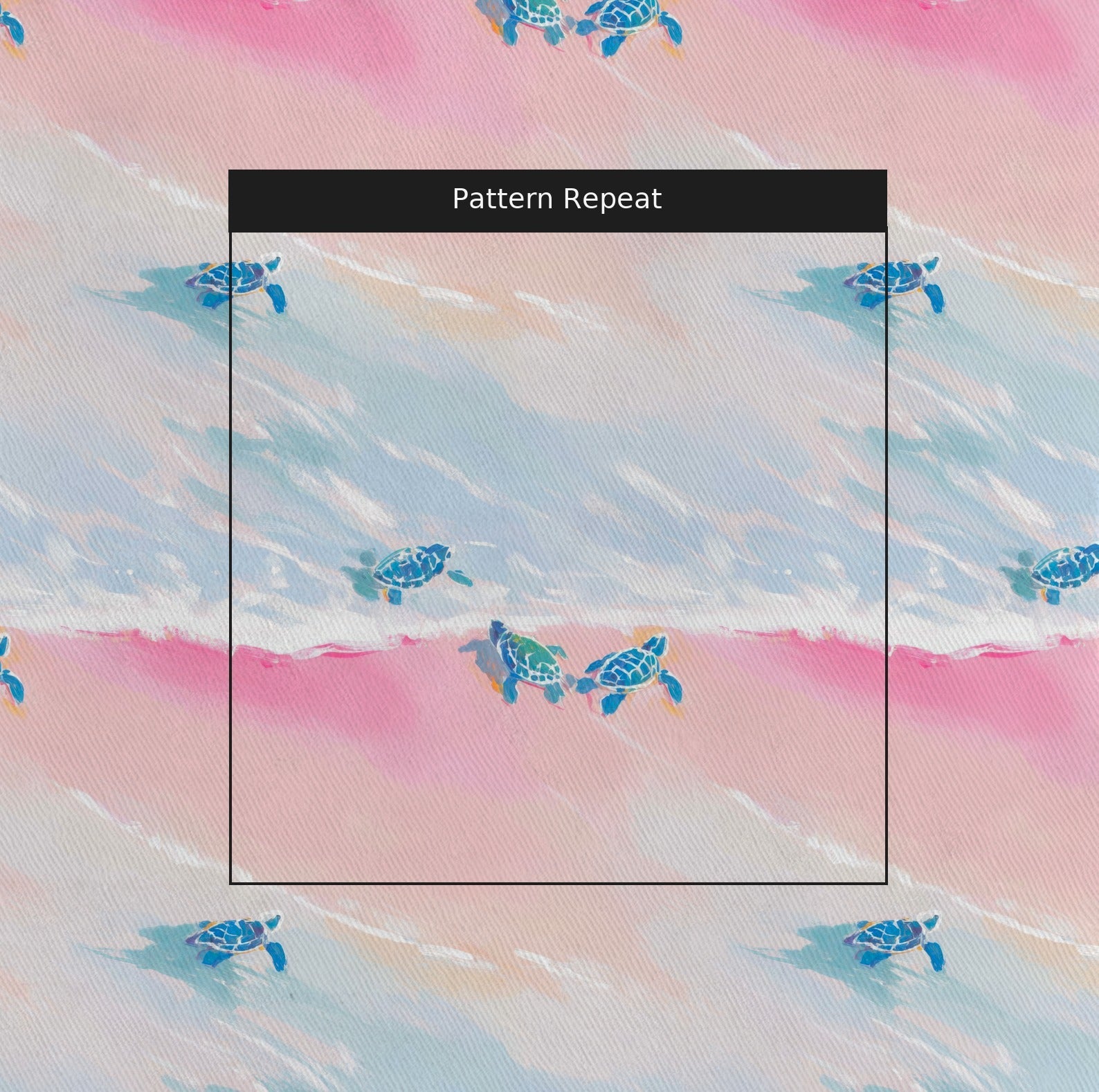 Baby Sea Turtles - Fabric - Linen Rowe