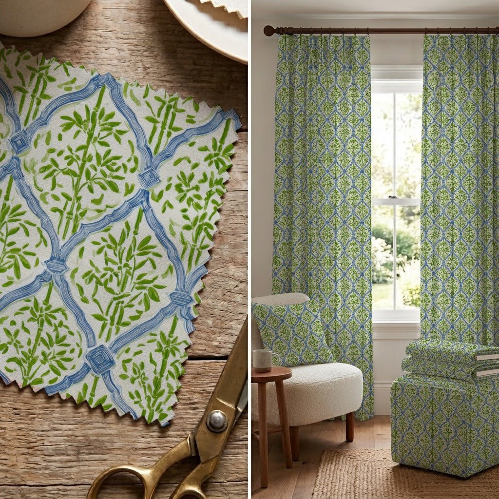 Bam Trellis - Fabric - Linen Rowe