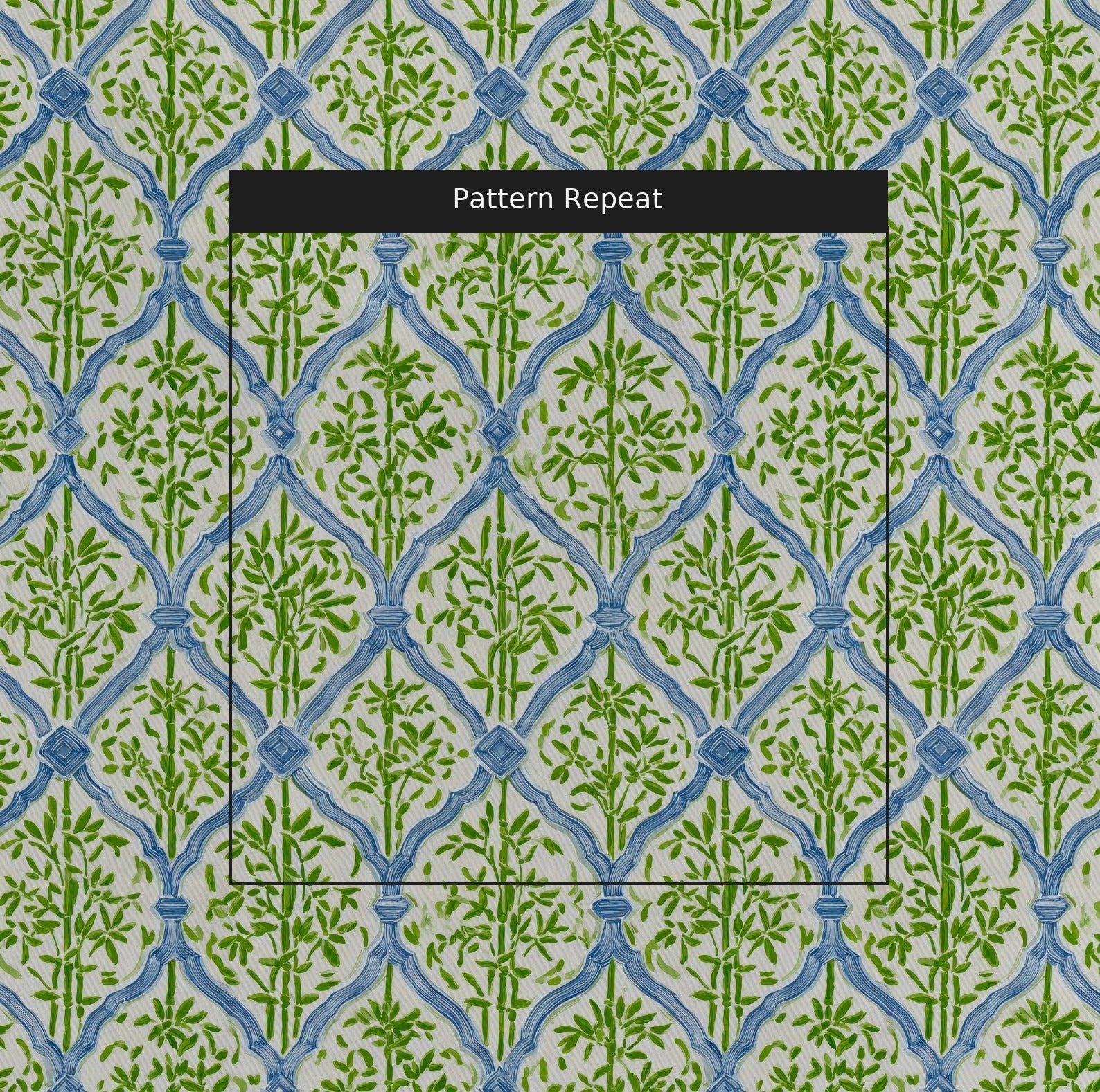 Bam Trellis - Fabric - Linen Rowe