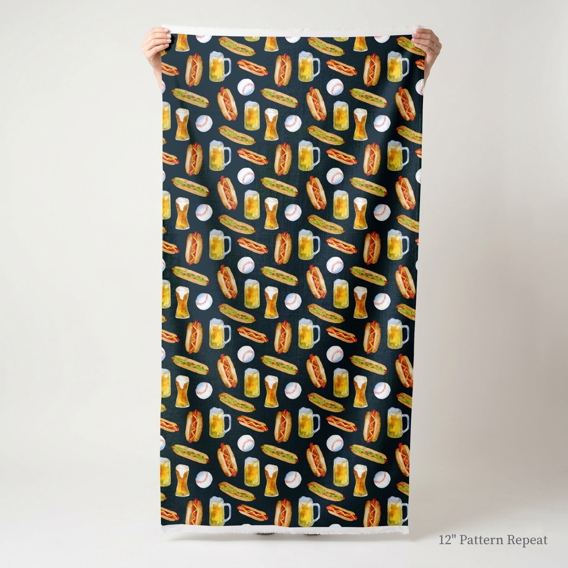 Baseball Game Essentials - Fabric - Linen Rowe