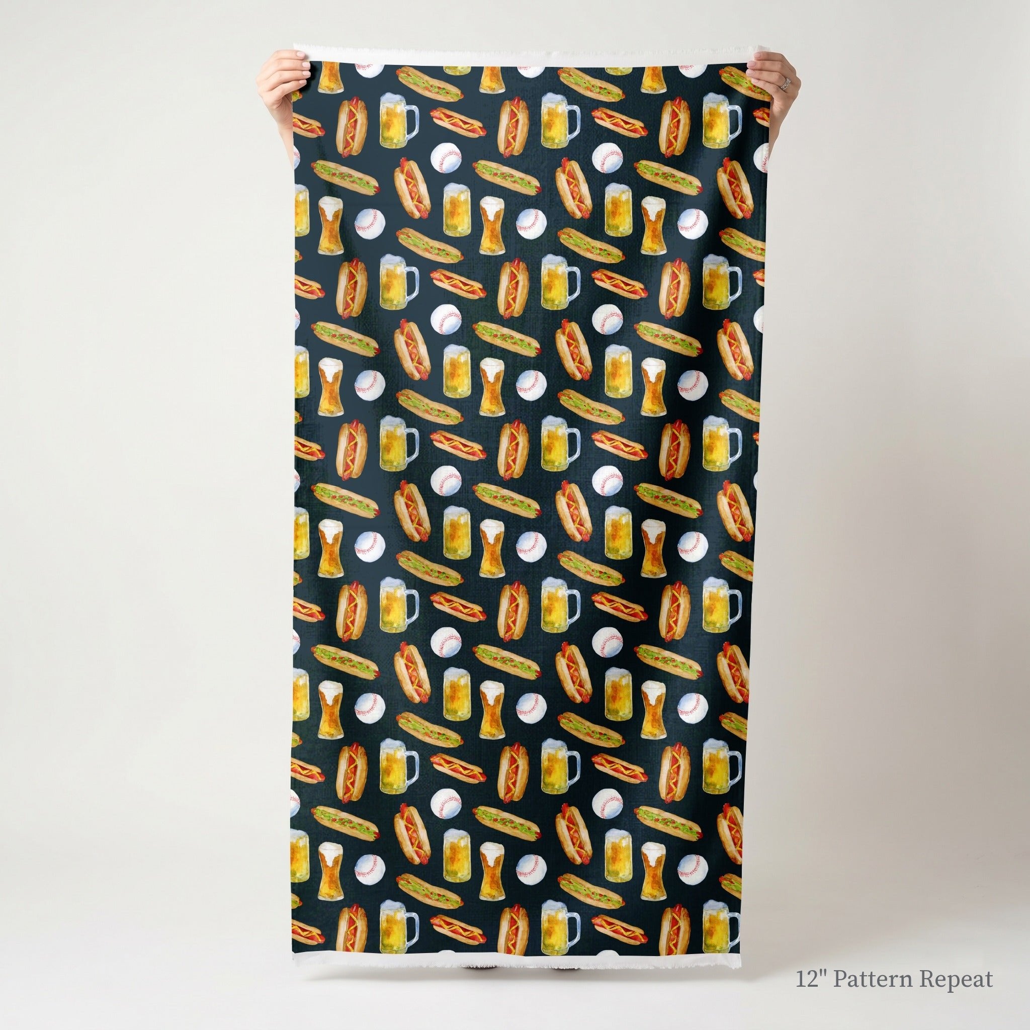 Baseball Game Essentials - Fabric - Linen Rowe