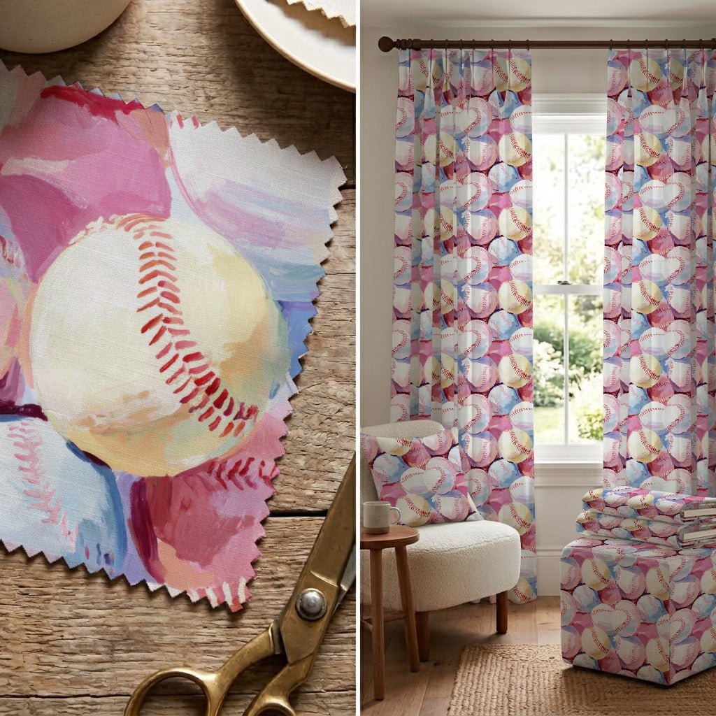 Baseball Huddle - Fabric - Linen Rowe