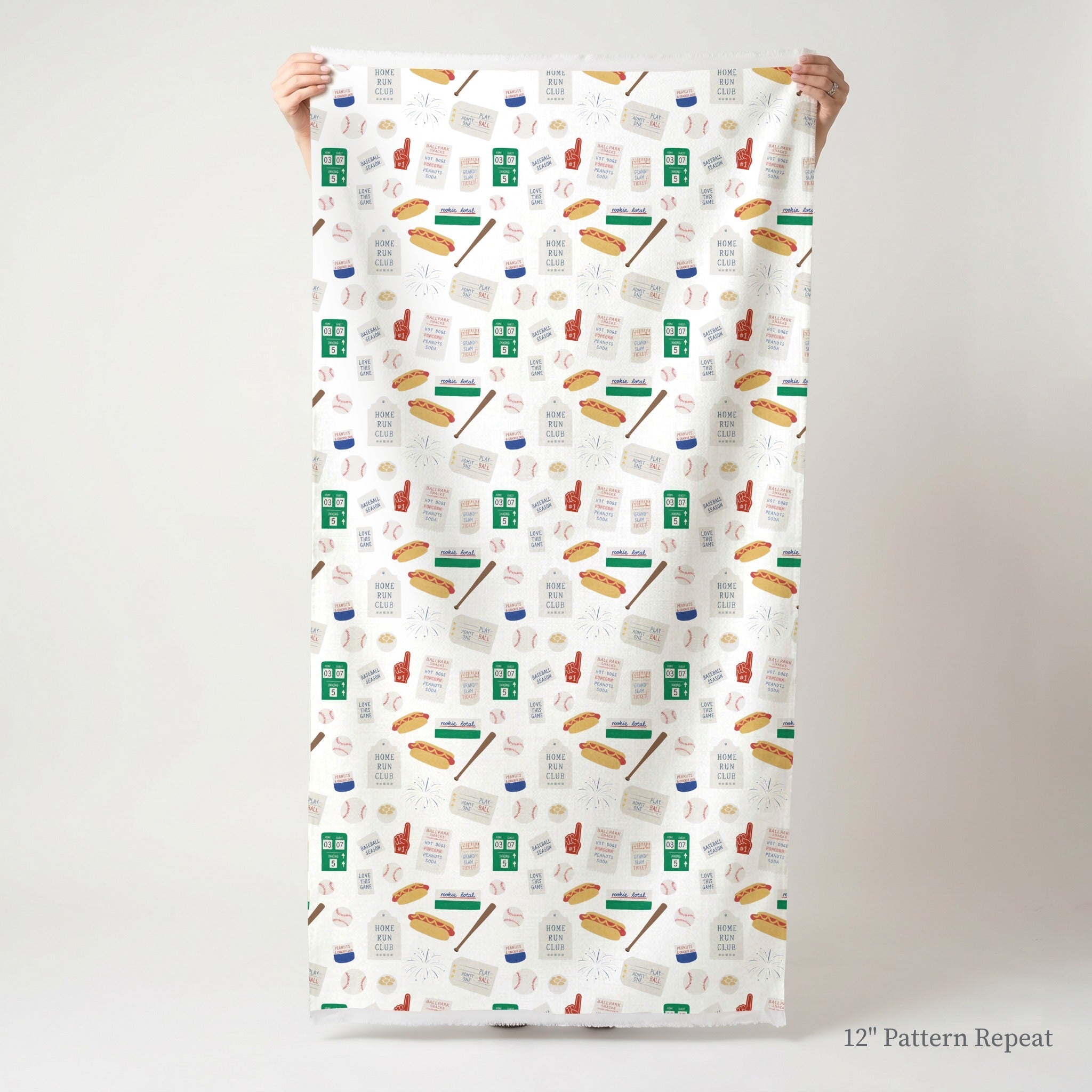 Baseball Trinkets - Fabric - Linen Rowe