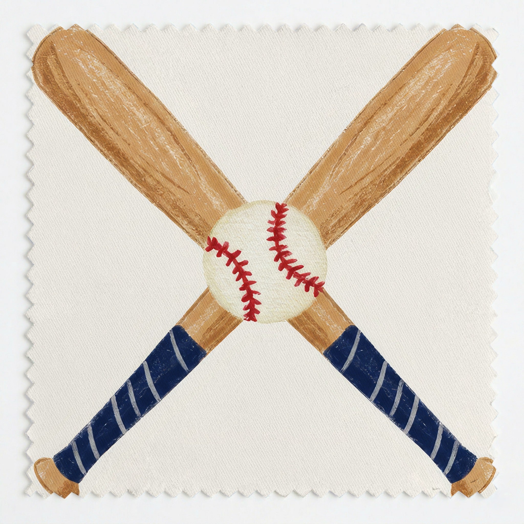 Baseball X - Fabric - Linen Rowe