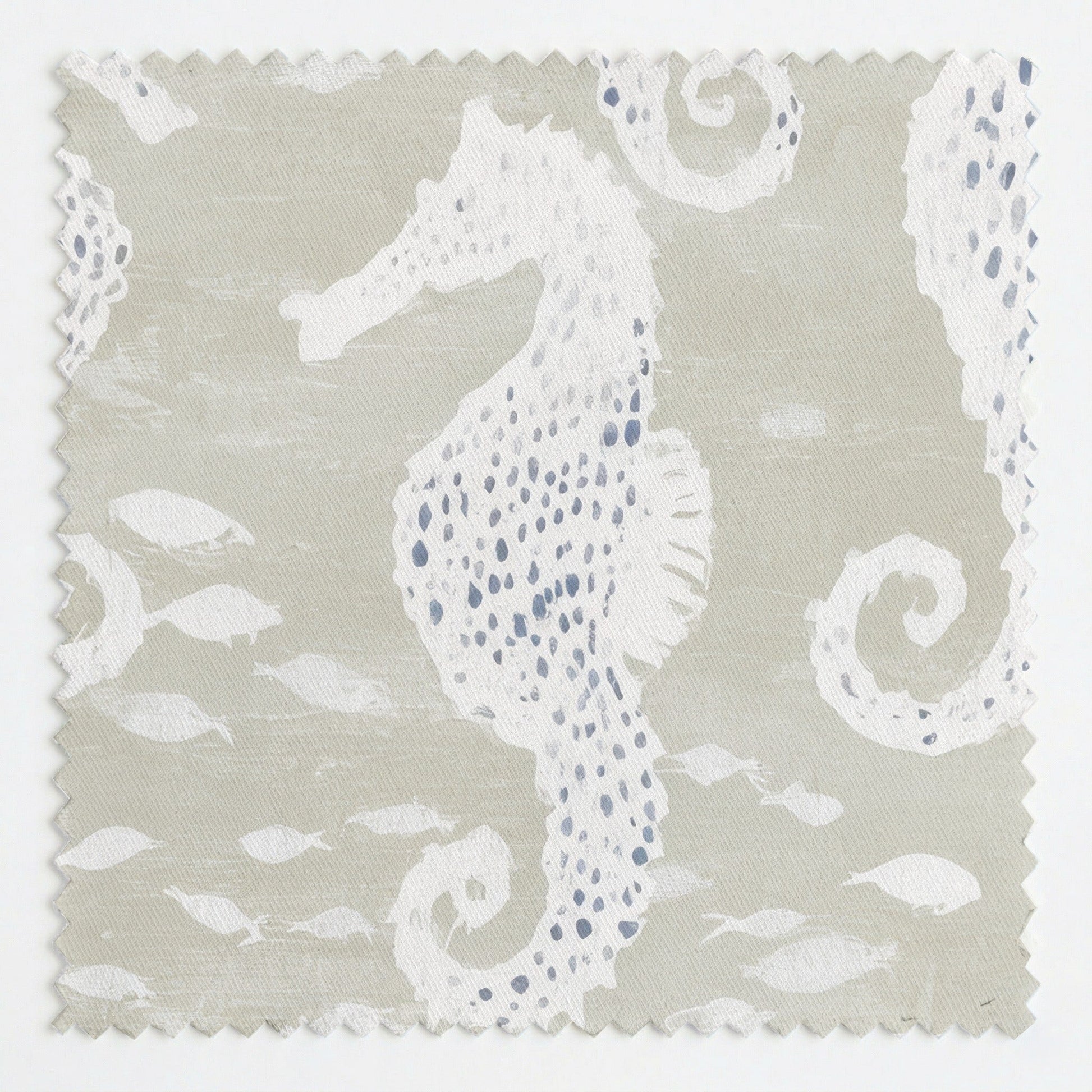 Beige Sea Horse - Fabric - Linen Rowe