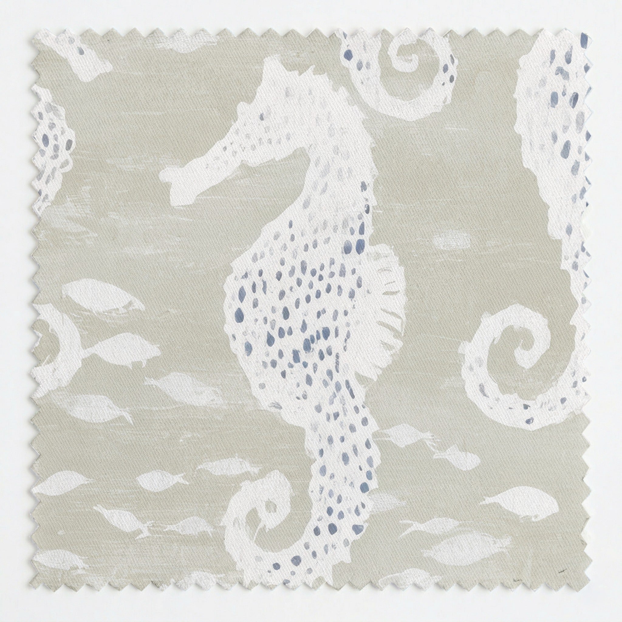 Beige Sea Horse - Fabric - Linen Rowe