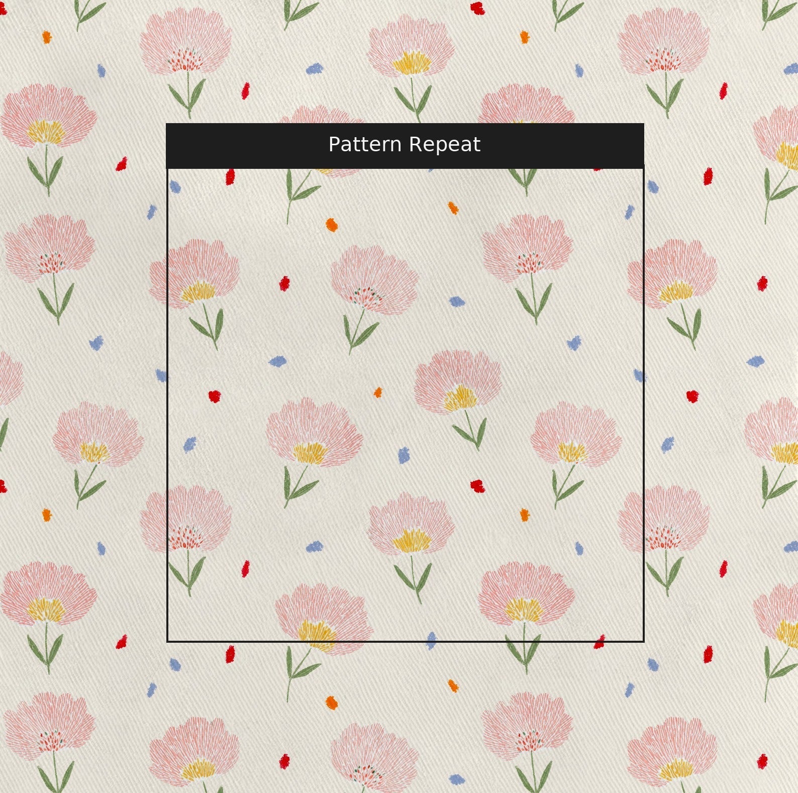 Bella Floral - Fabric - Linen Rowe