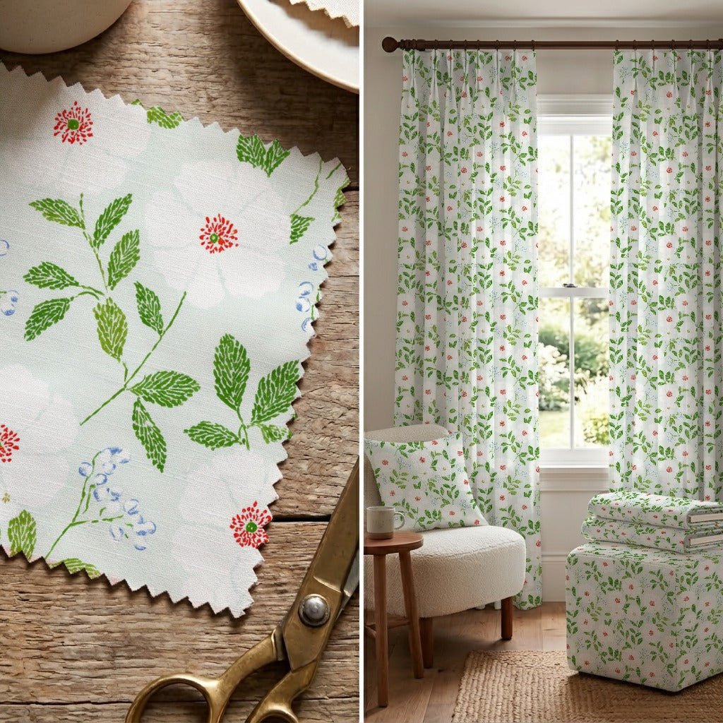 Belvoir Blooms - Fabric - Linen Rowe