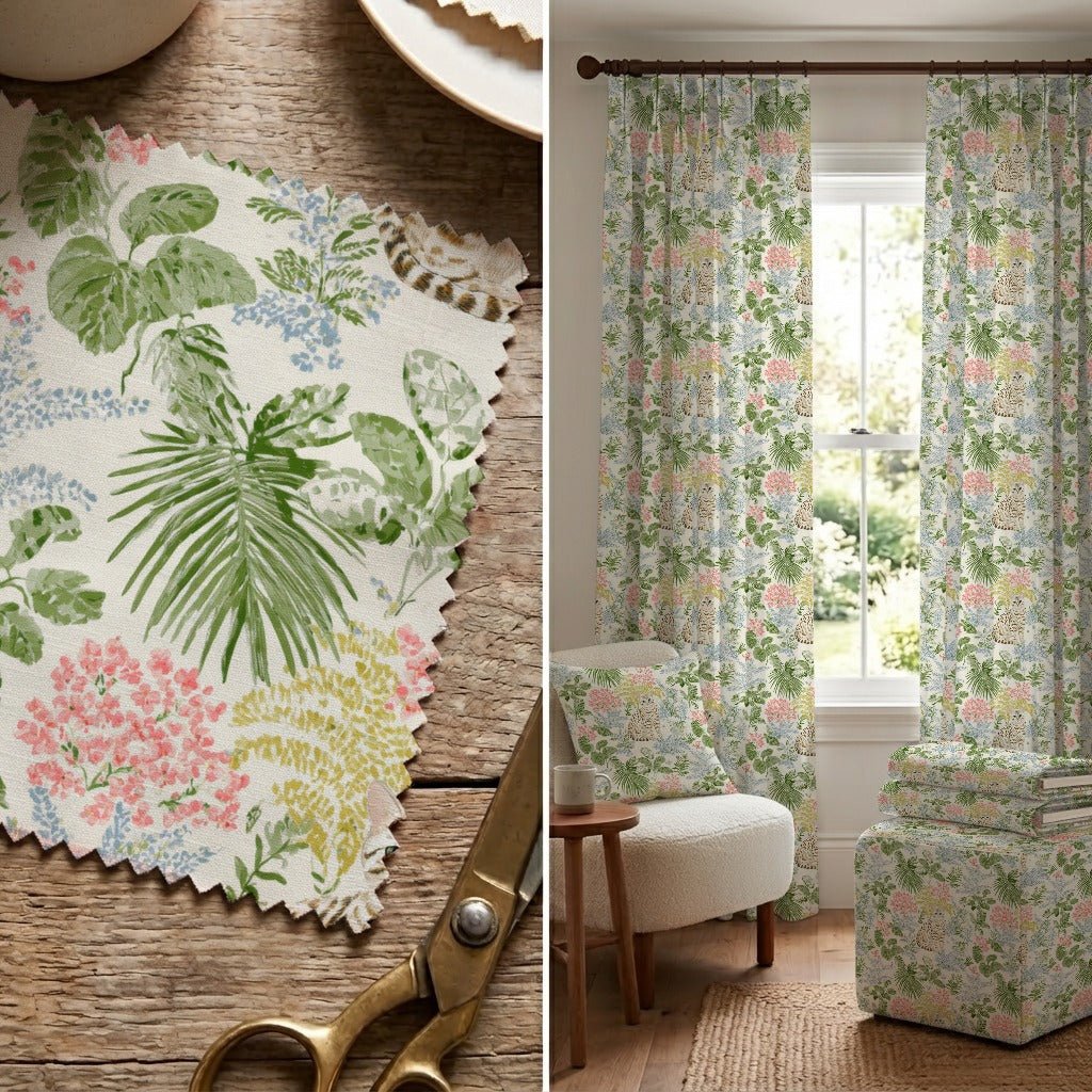 Bengal Cat Jungle - Fabric - Linen Rowe