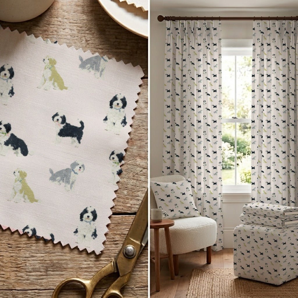 Bernedoodle Fun - Fabric - Linen Rowe