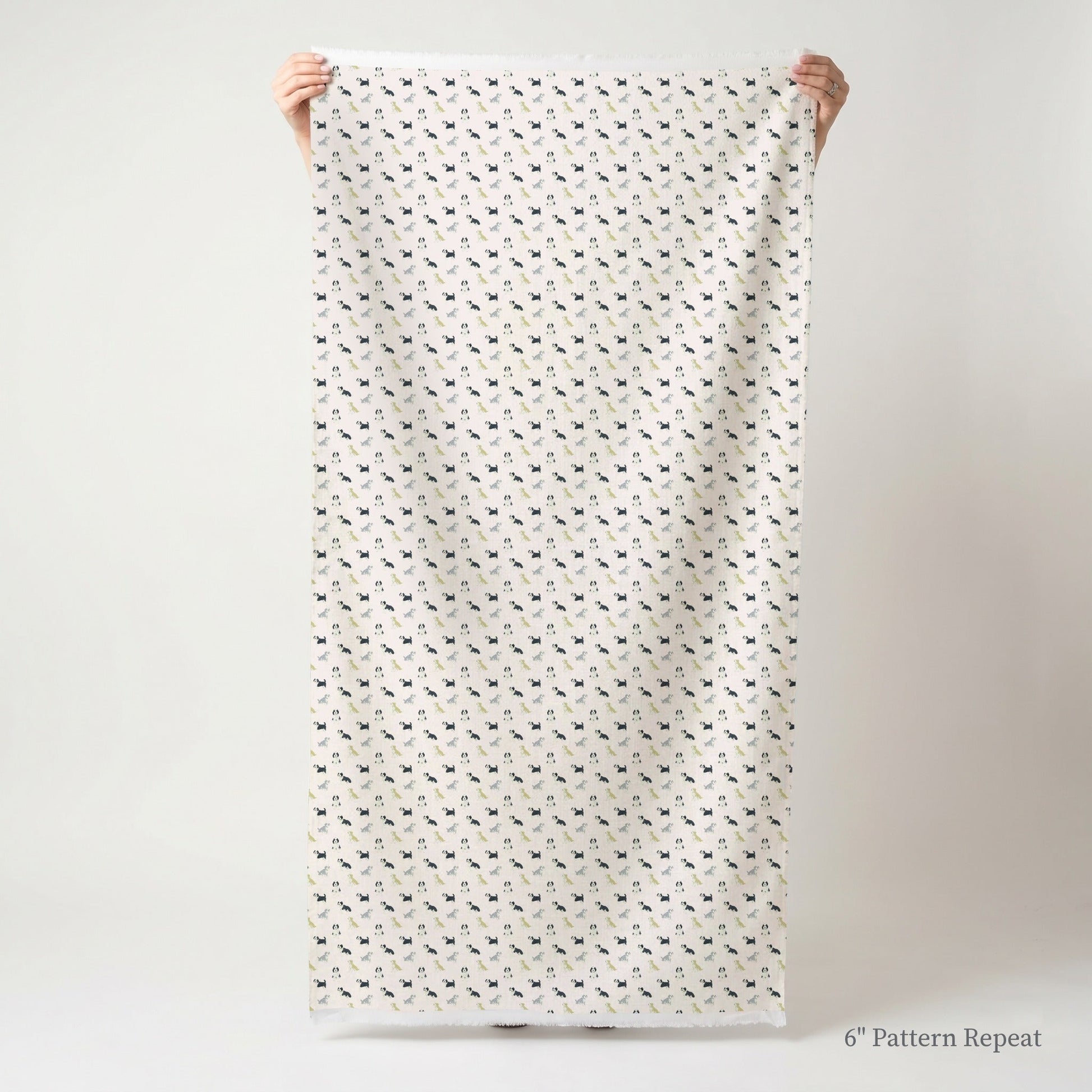 Bernedoodle Fun - Fabric - Linen Rowe