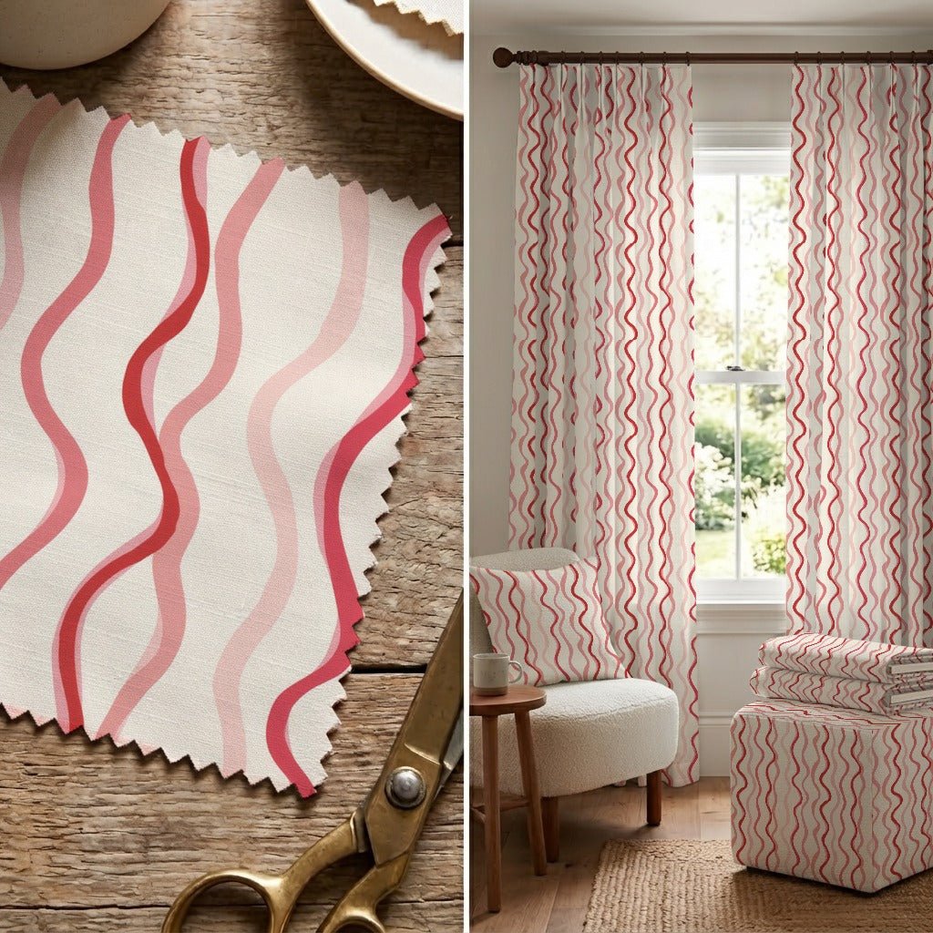 Berry Ripple - Fabric - Linen Rowe