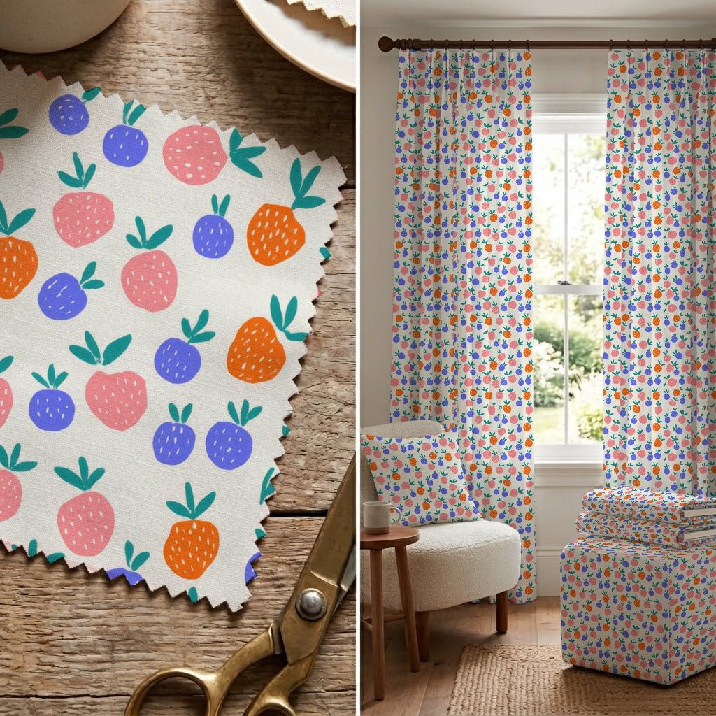 Berry Summer - Fabric - Linen Rowe