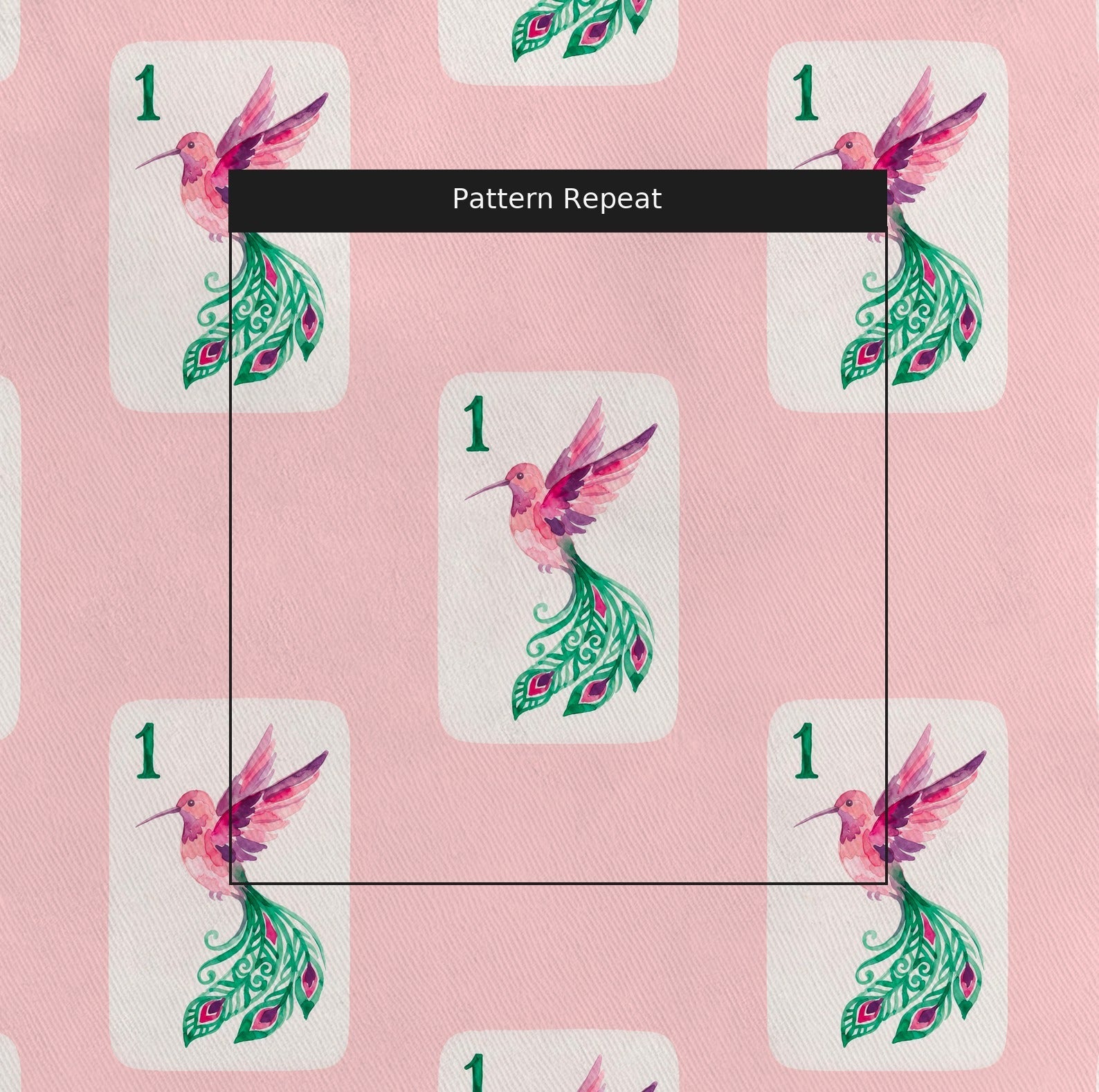 Bird Bam Repeating - Fabric - Linen Rowe