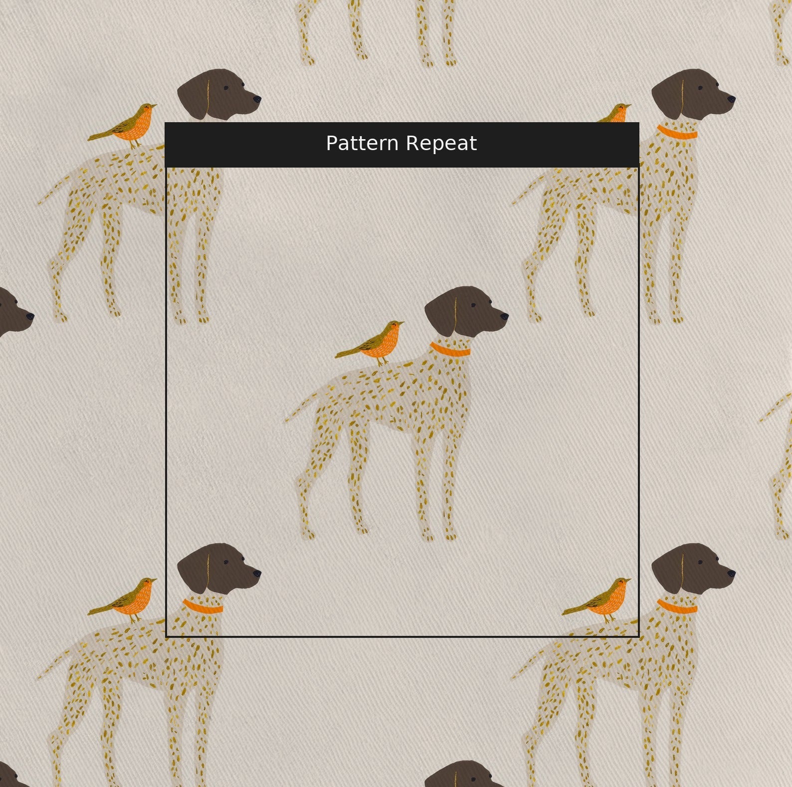 Bird Dog - Fabric - Linen Rowe