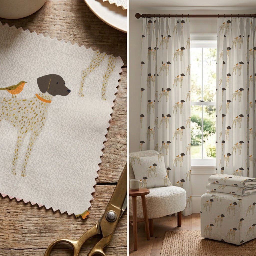 Bird Dog - Fabric - Linen Rowe