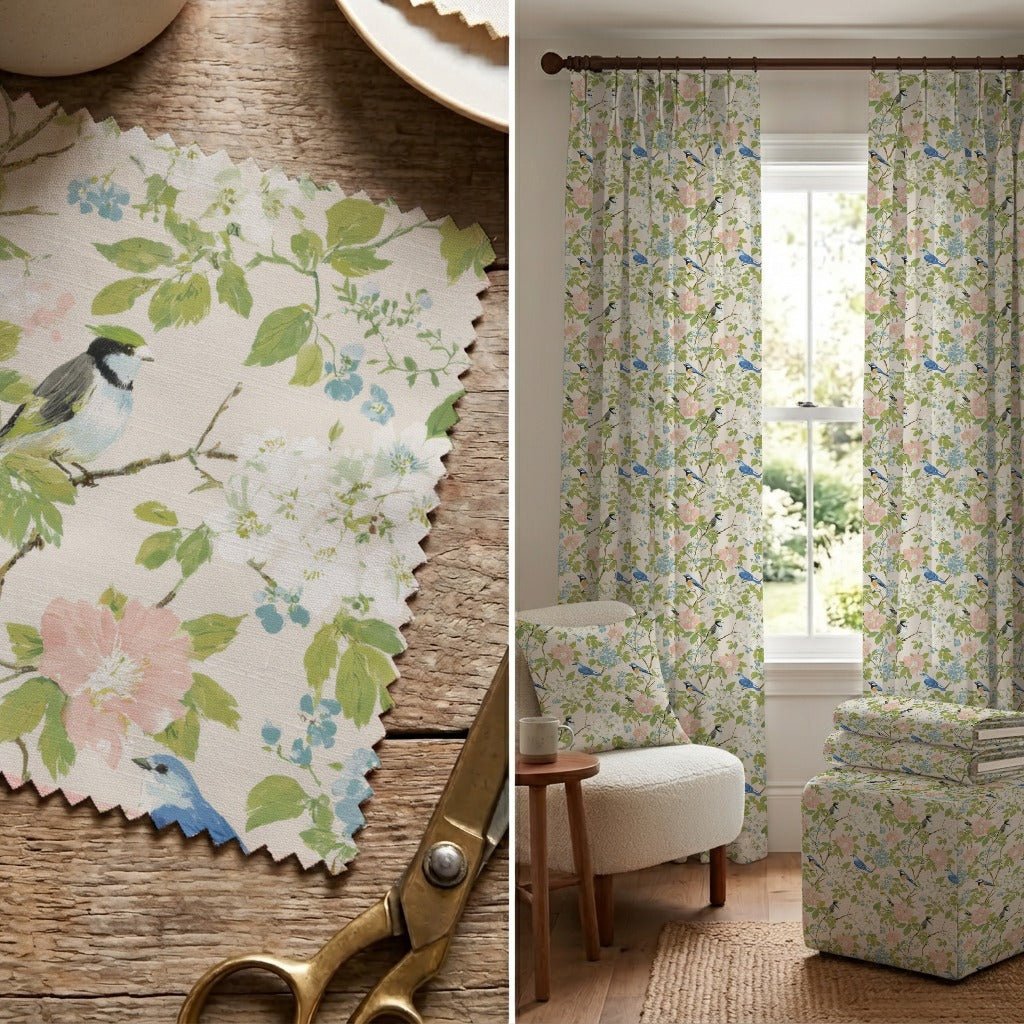 Bird Song - Fabric - Linen Rowe