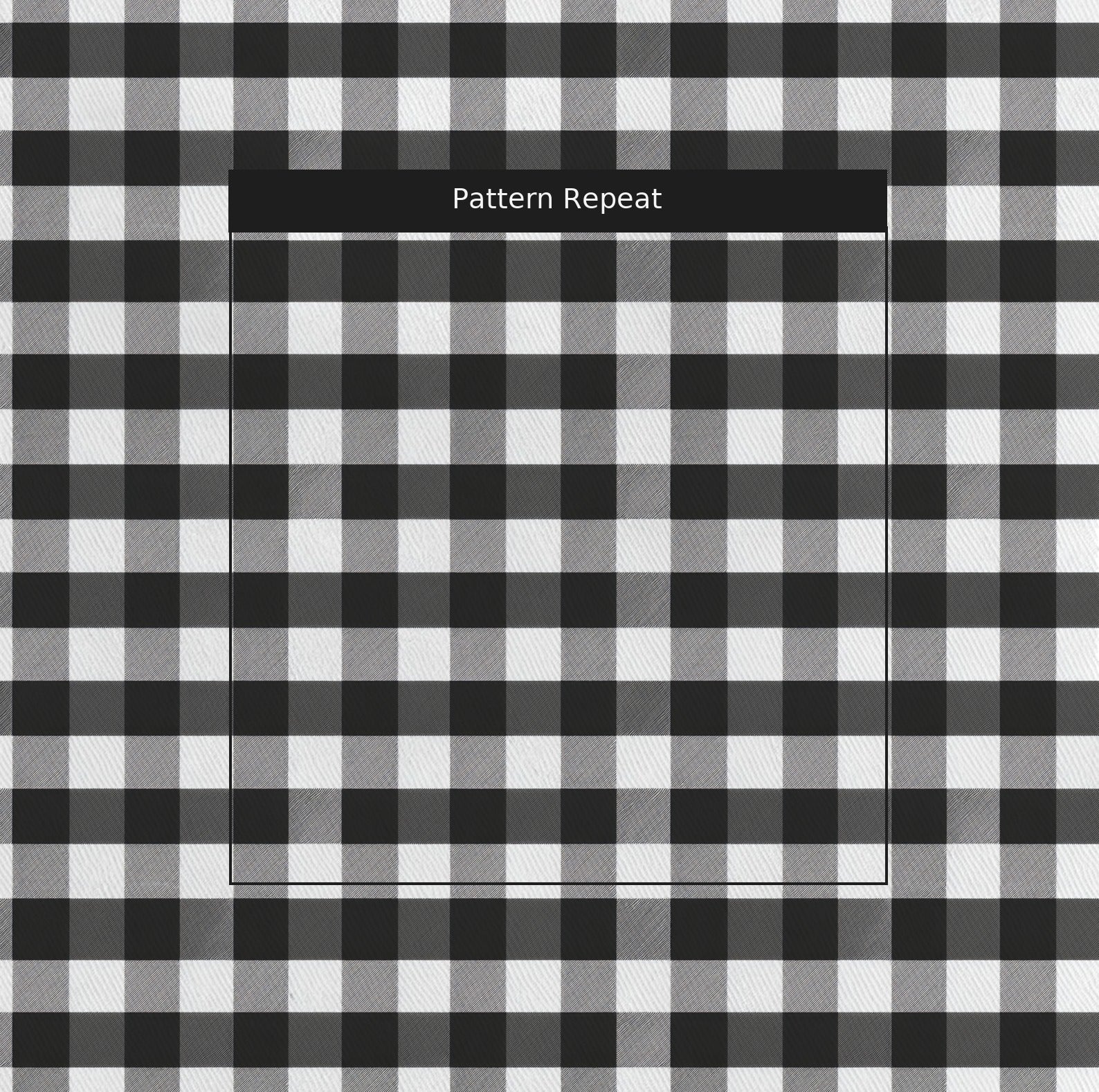 Black Gingham - Fabric - Linen Rowe