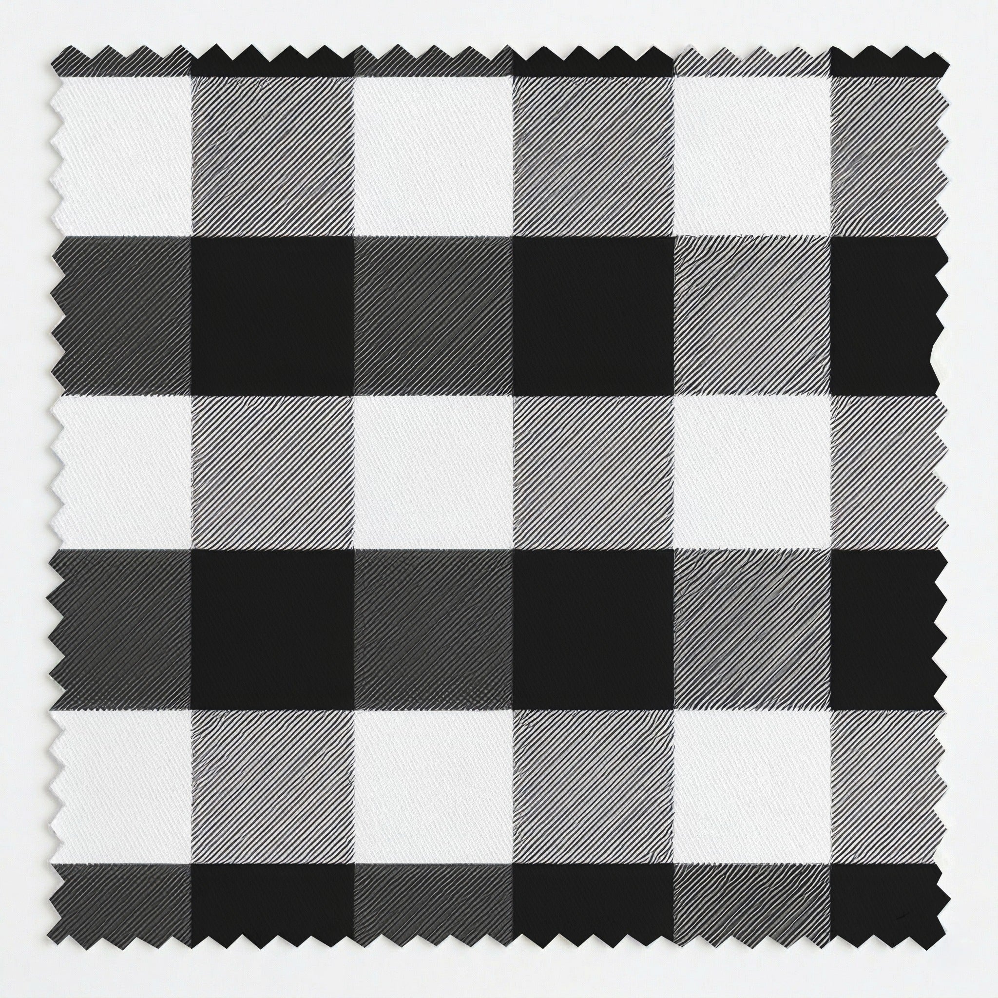 Black Gingham - Fabric - Linen Rowe