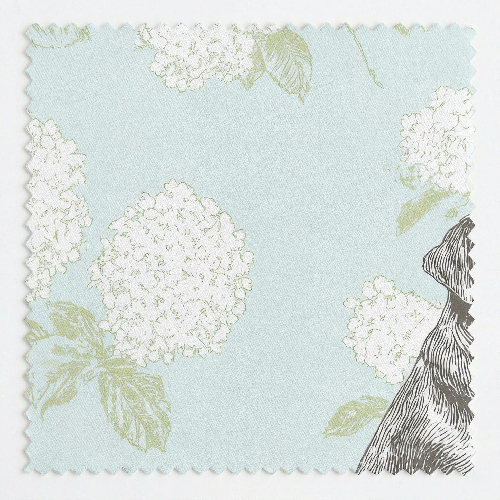 Black Lab Hydrangea - Fabric - Linen Rowe