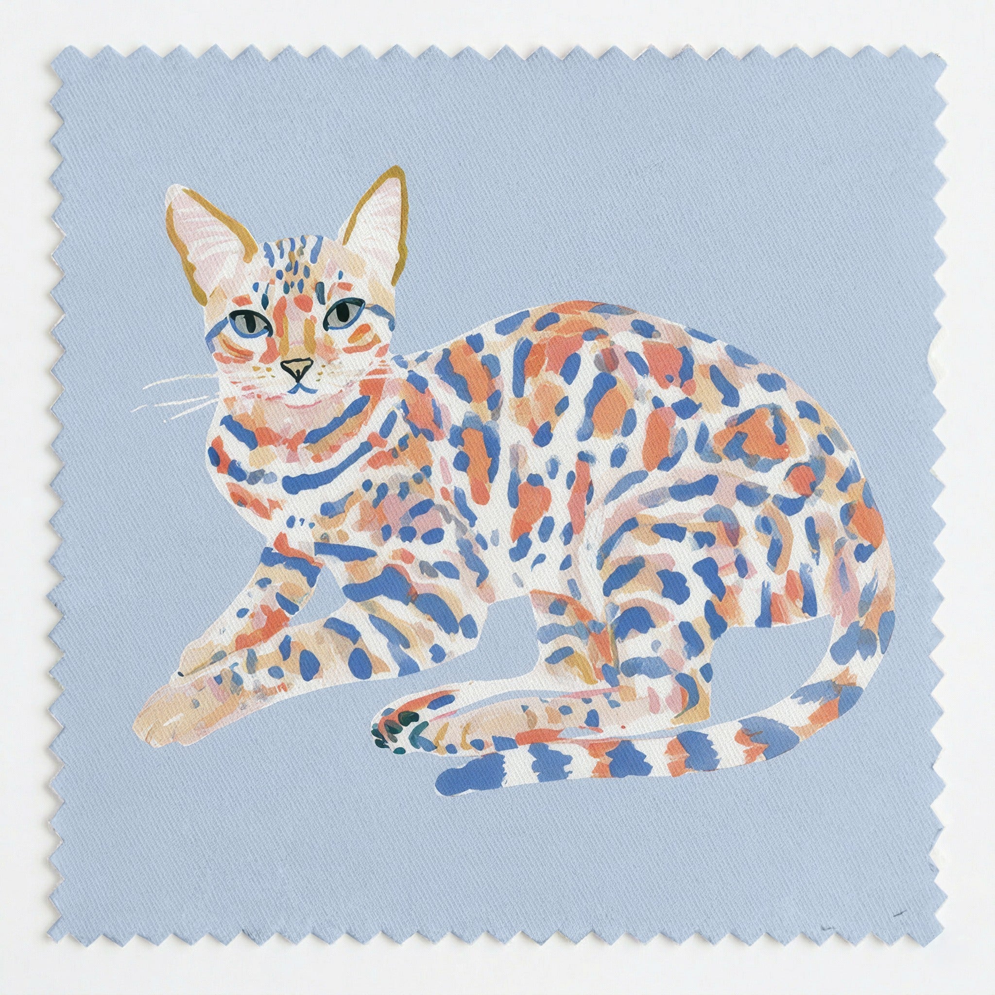 Blue Bengal - Fabric - Linen Rowe