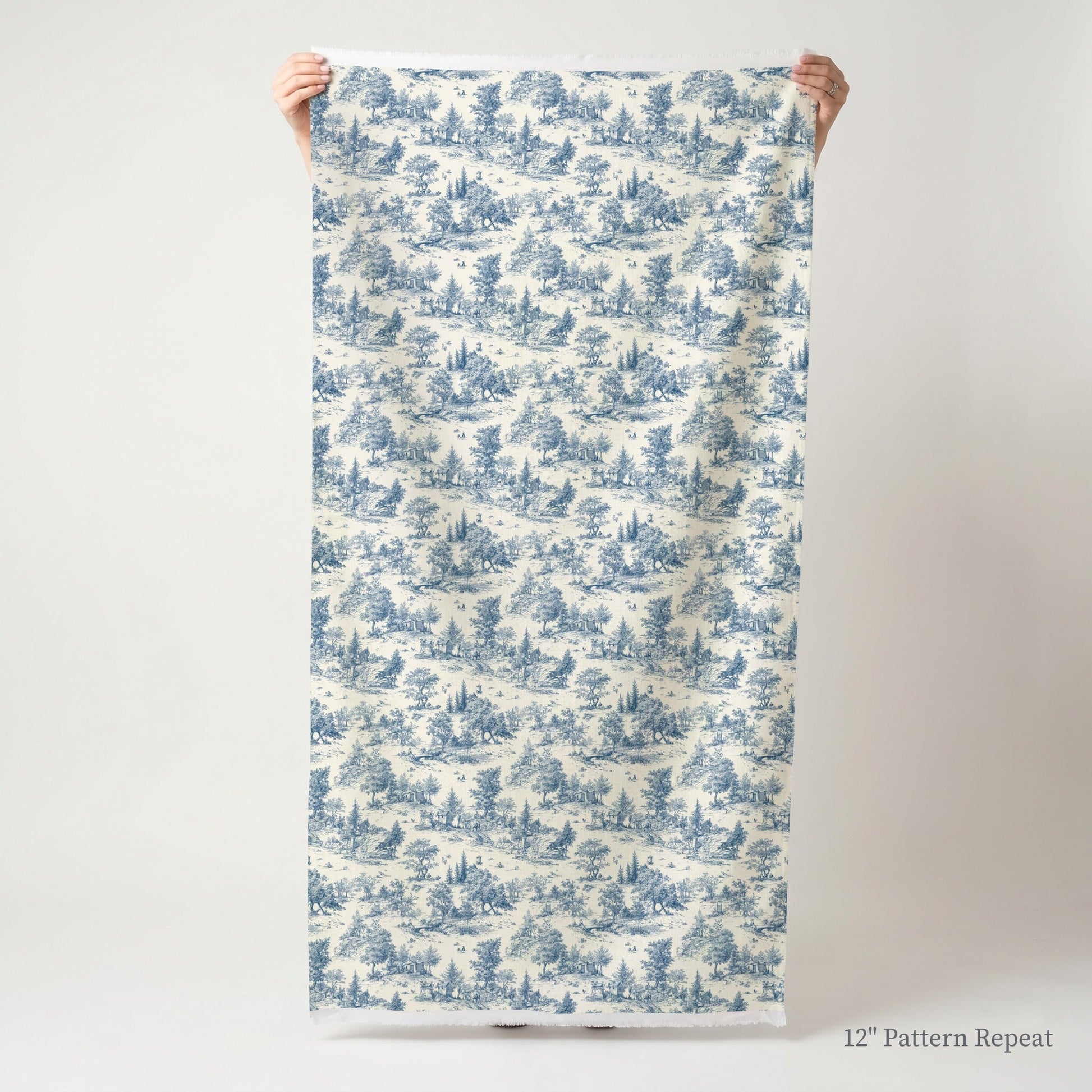Blue Gardens - Fabric - Linen Rowe