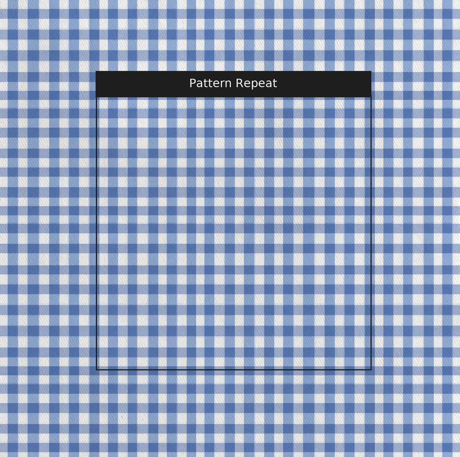 Blue Gingham - Fabric - Linen Rowe