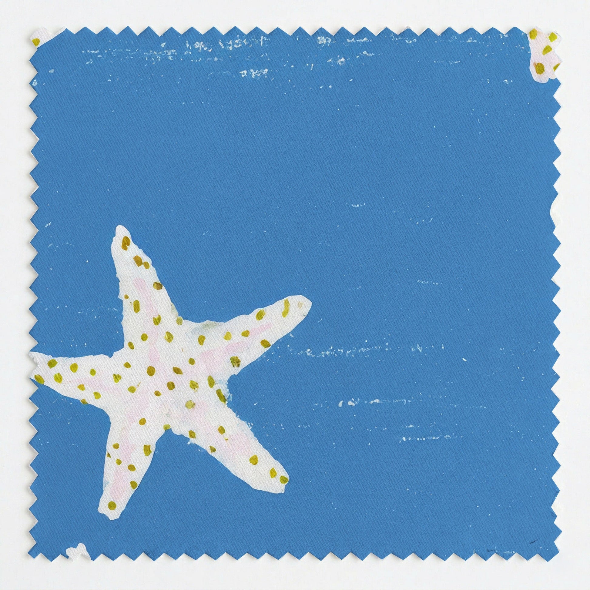 Blue Starfish - Fabric - Linen Rowe
