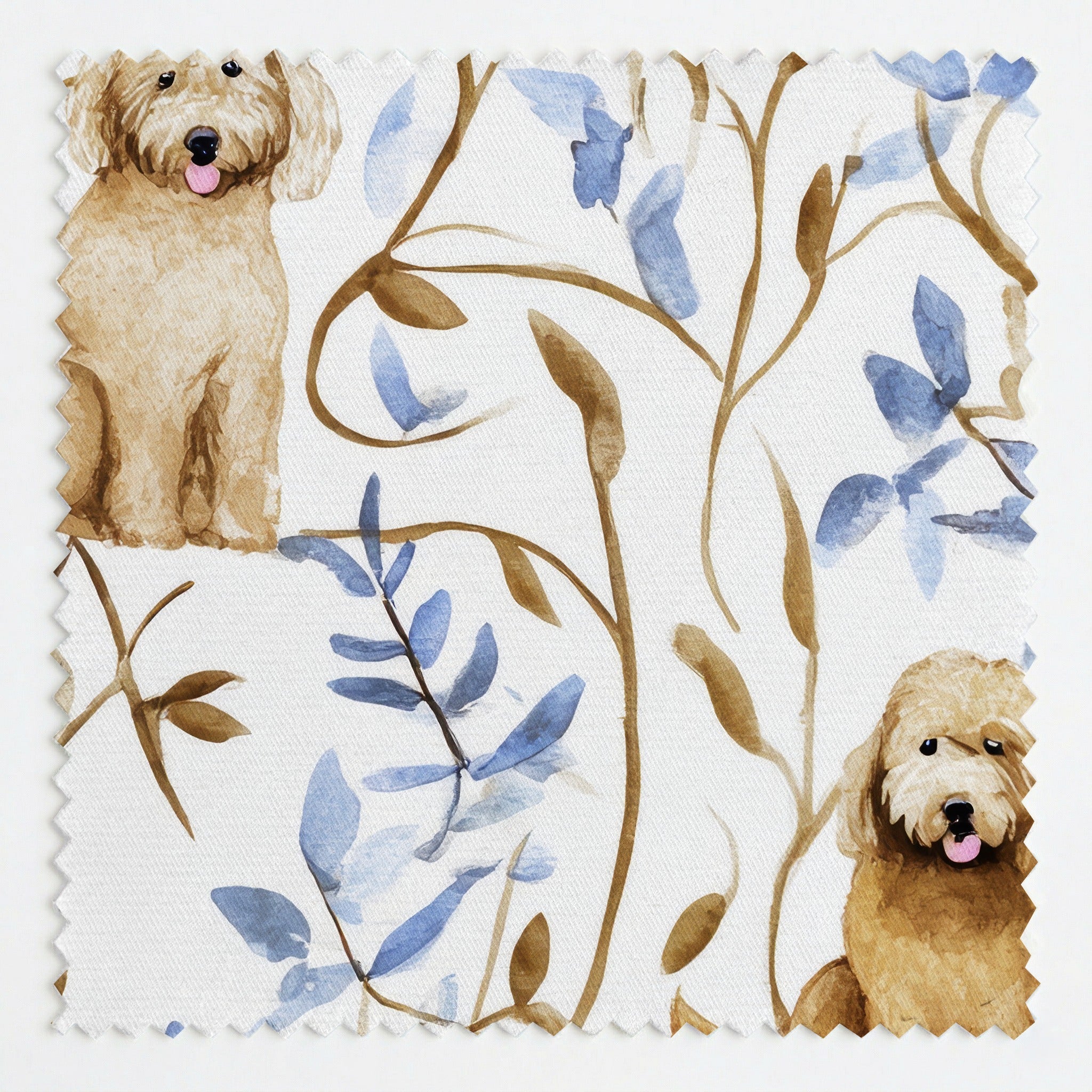 Blue Vine Goldendoodles - Fabric - Linen Rowe