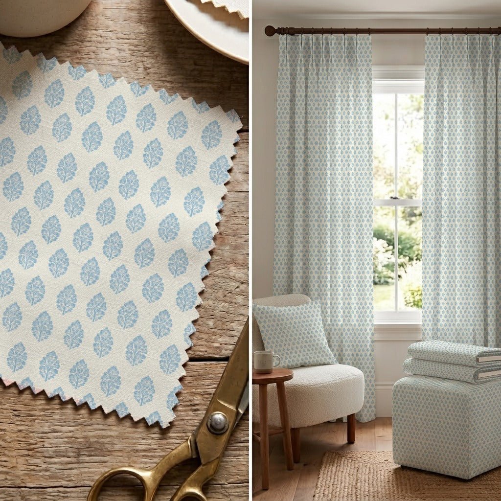 Blue Willow - Fabric - Linen Rowe