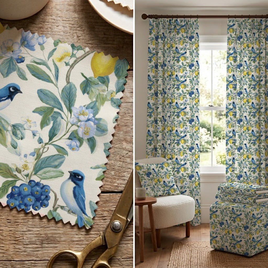Bluejay Song - Fabric - Linen Rowe