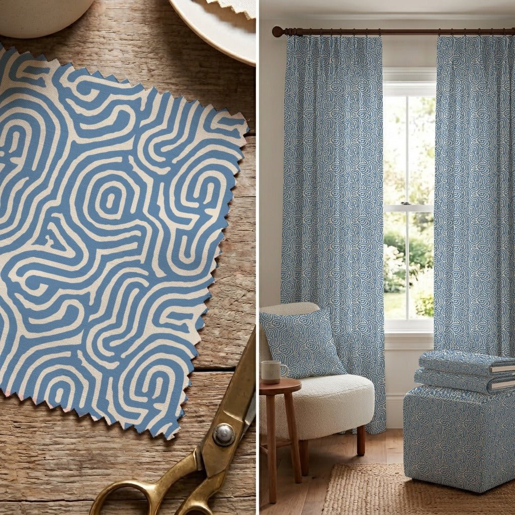 Bluewash - Fabric - Linen Rowe